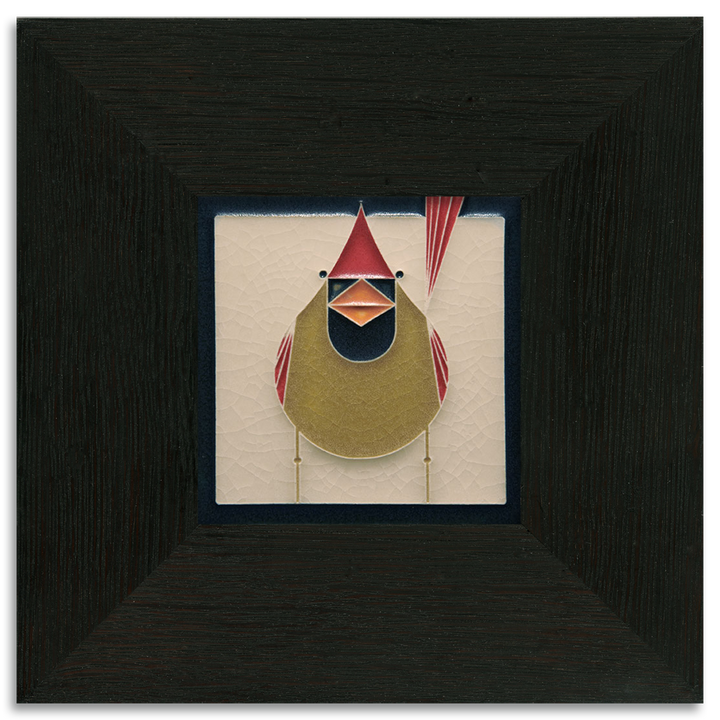 Female Cardinal Tile - 4x4
