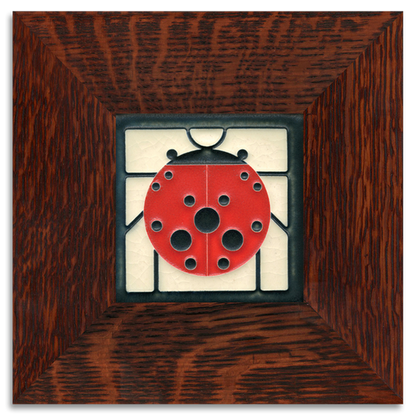 Ladybug Border Tile - 4x4