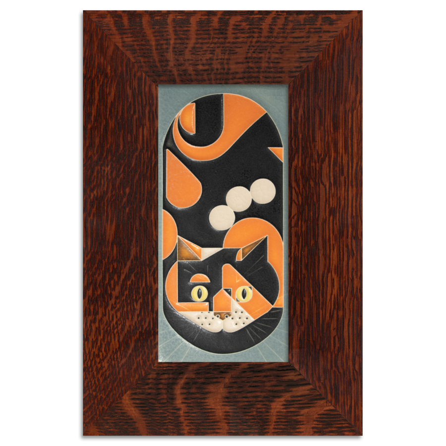 Calico Cat Storm Blue Tile - 4x8