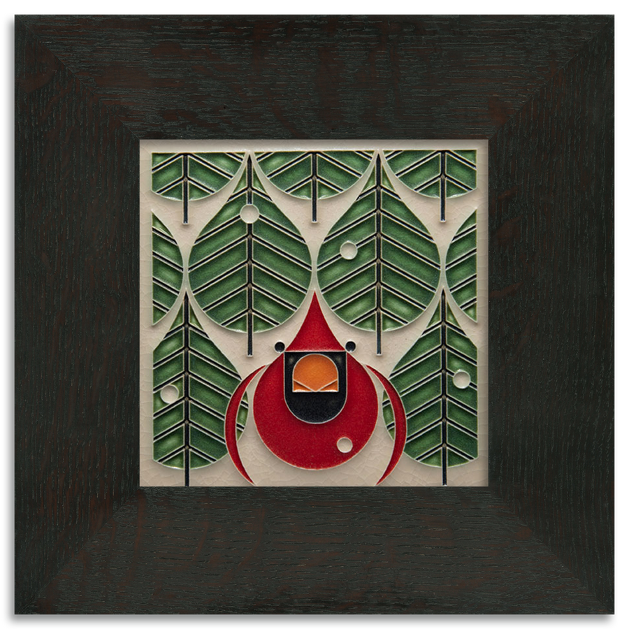 Coniferous Cardinal Tile - 6x6