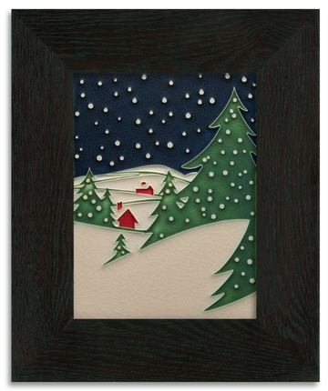 Snowy Night Tile - 6x8