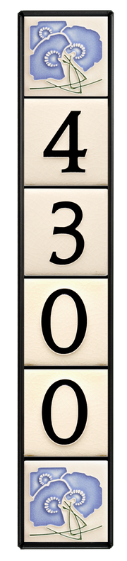 Motawi 4x4 House Number Frame