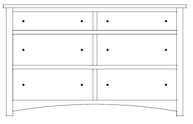 Claremont Mission Dresser