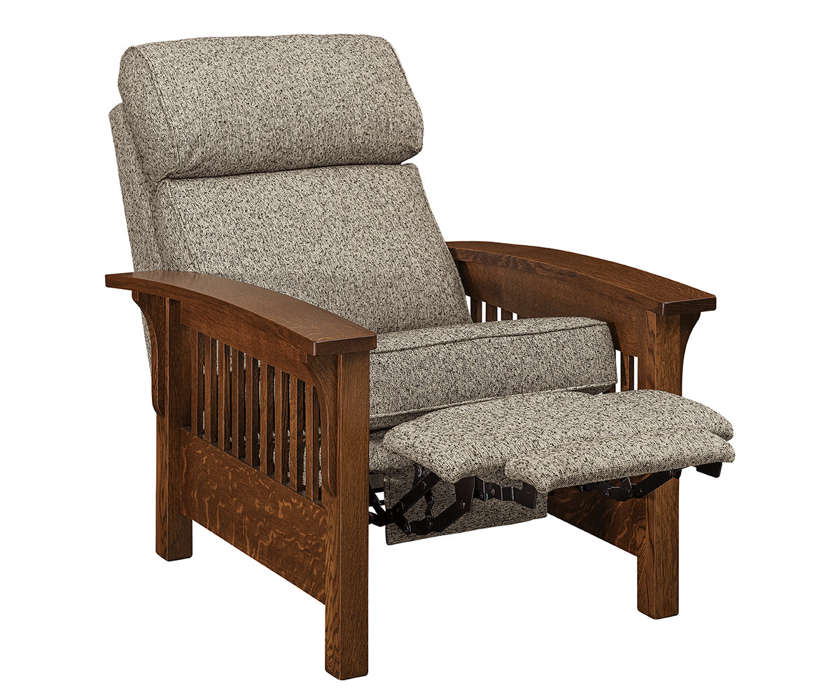 Prairie Mission Wood Arm Spindle Recliner