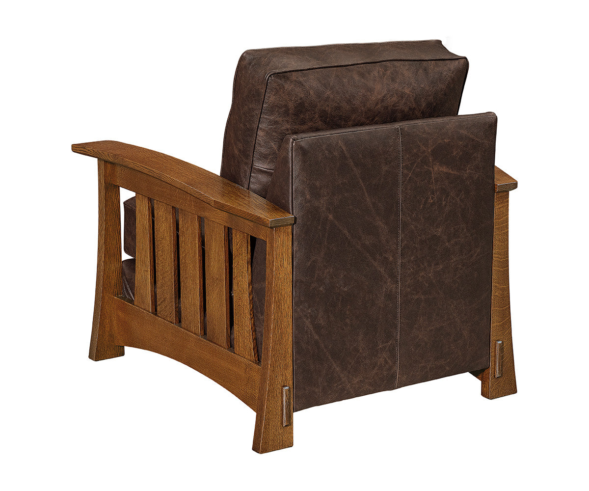 Highland Spindle Wood Arm Accent Chair