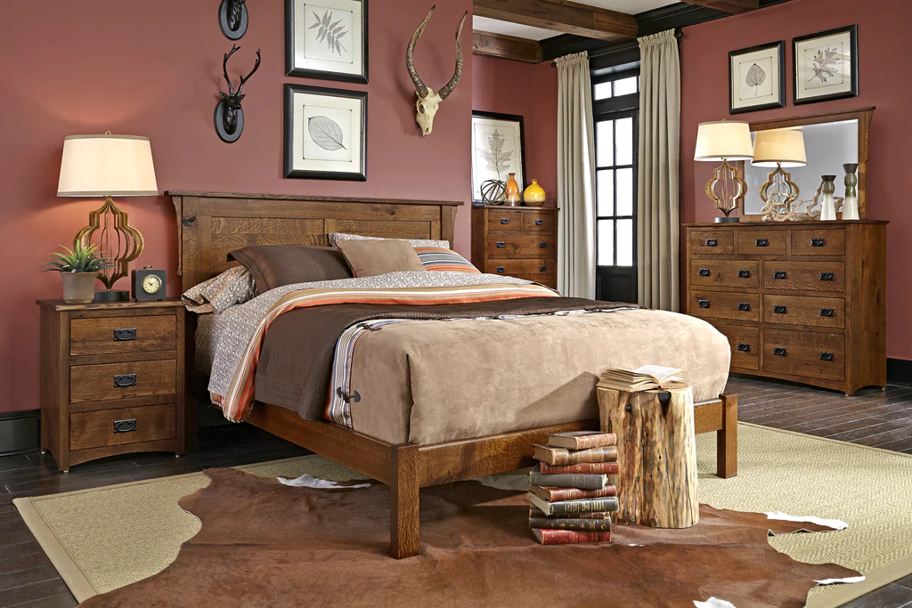 Express Ship San Miguel Panel Bed with Wood Frame
