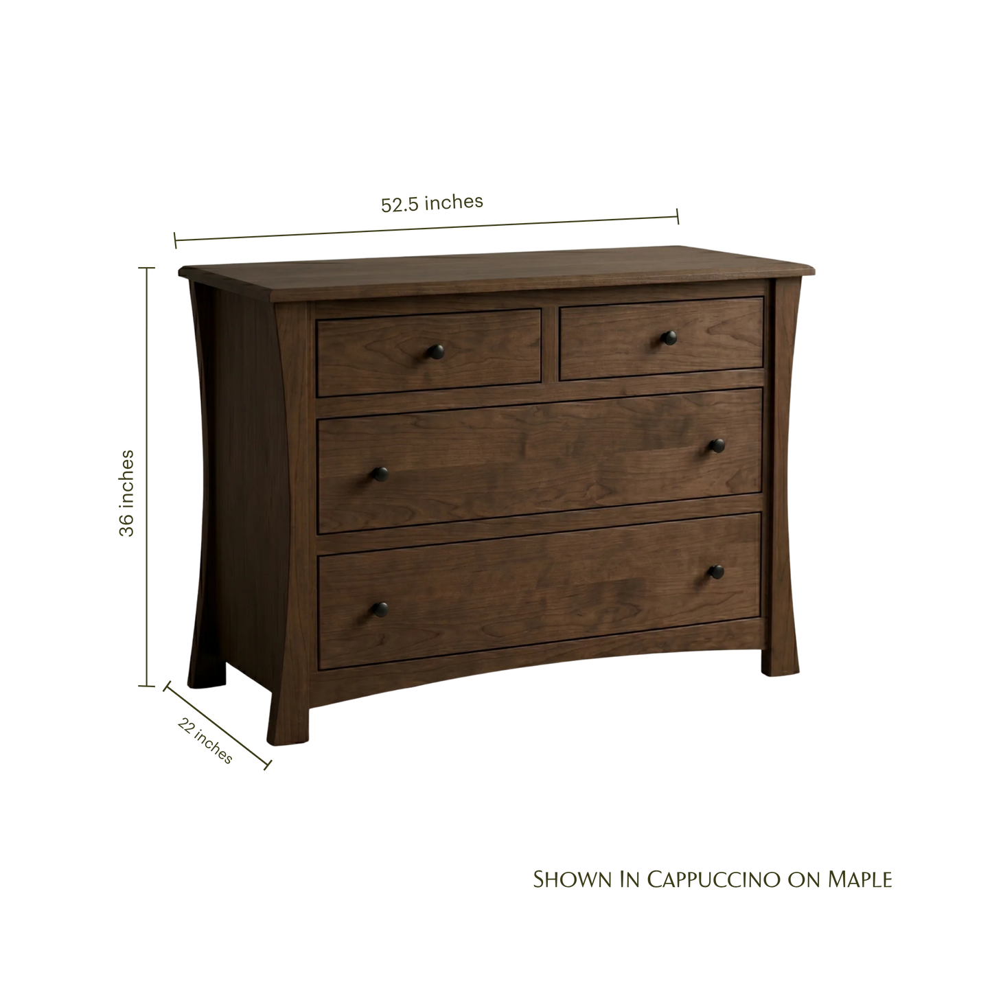 Contemporary 4-Drawer Dresser