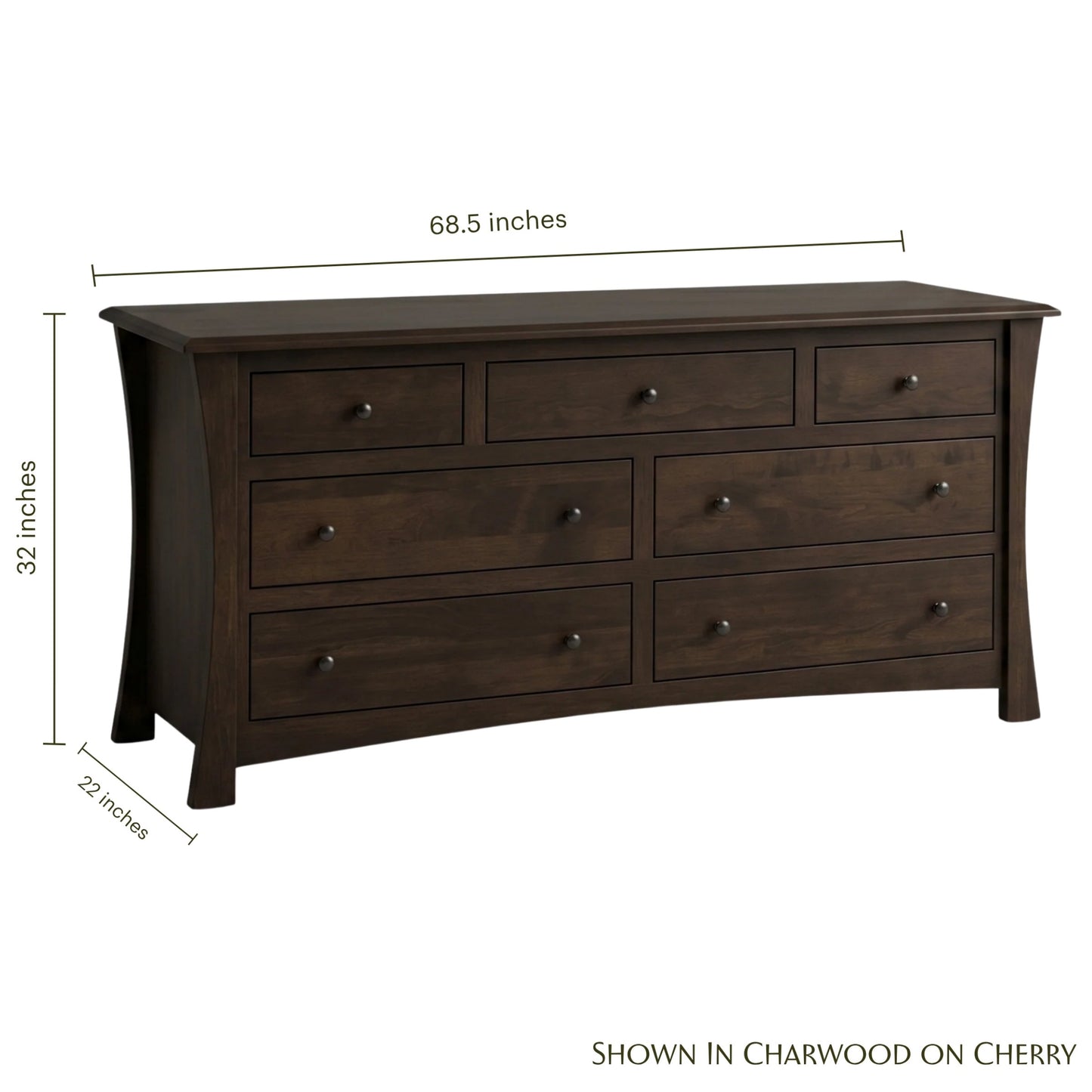 Contemporary 7-Drawer Dresser