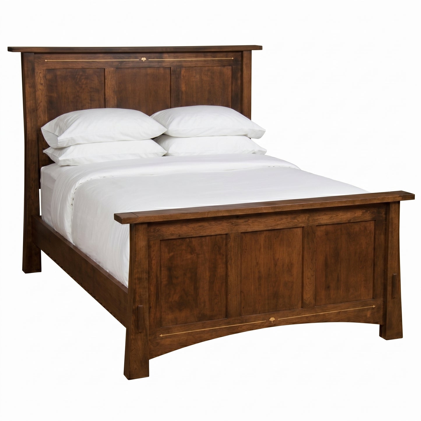 Ginkgo Inlay Panel Bed