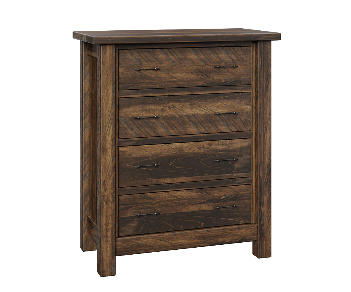 Express Ship Mountain Roughsawn 4-Drawer Chest