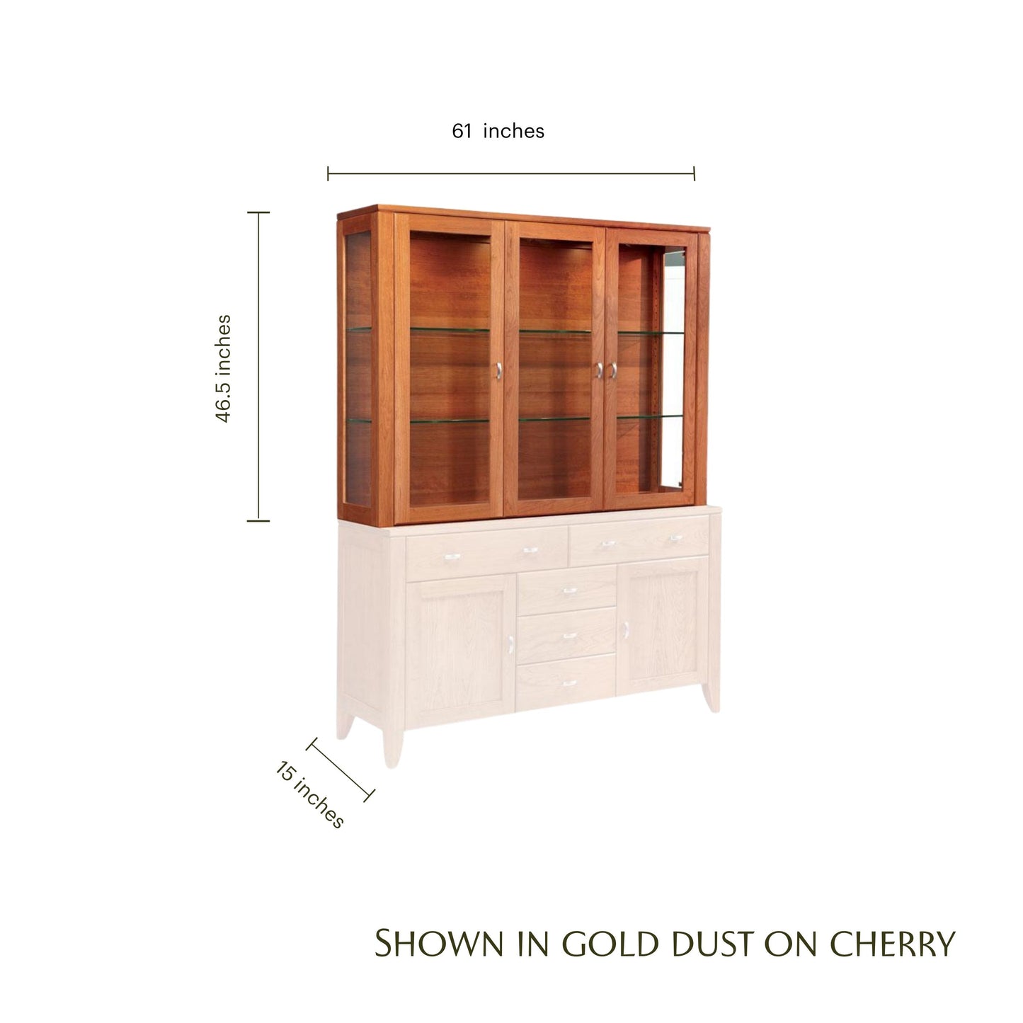 Justine Closed Hutch Top