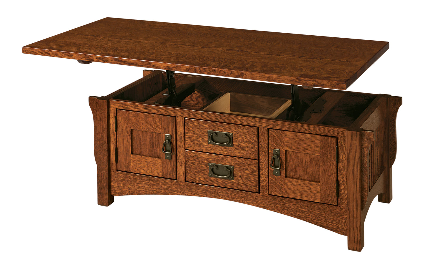 Logan Mission Cabinet Lift Top Coffee Table