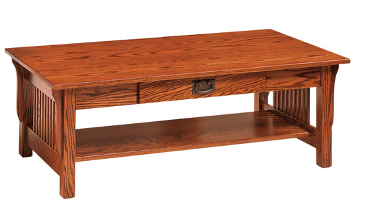 Express Ship Leah Mission Coffee Table with Drawer