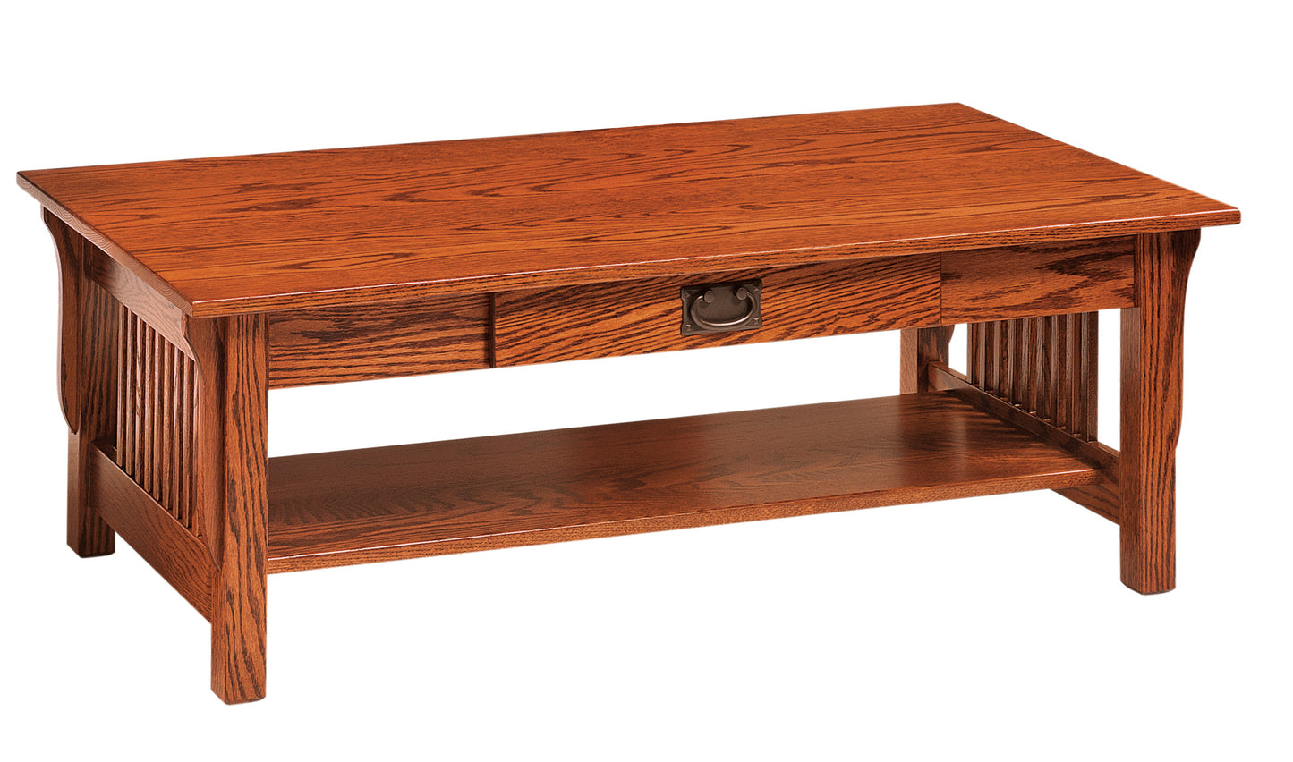 Express Ship Leah Mission Coffee Table with Drawer