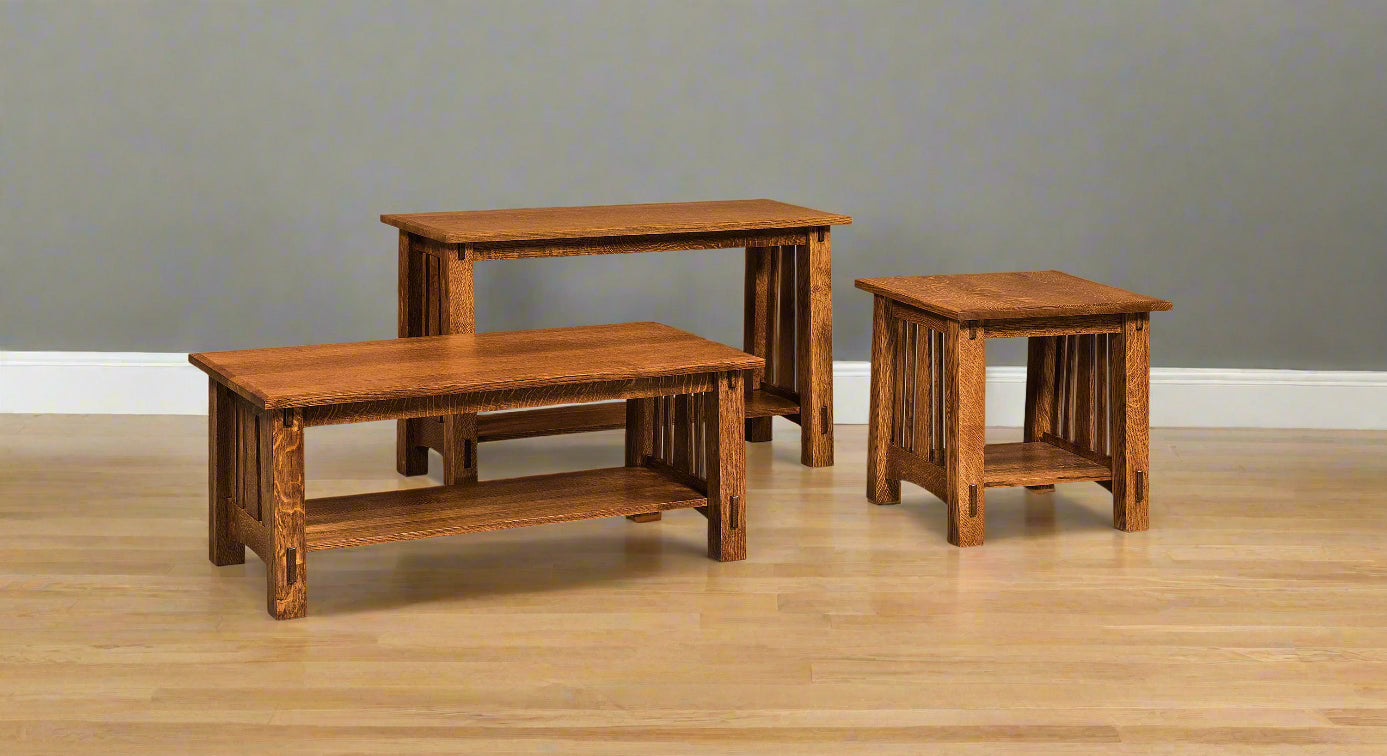 Craftsman Slat Sofa Table