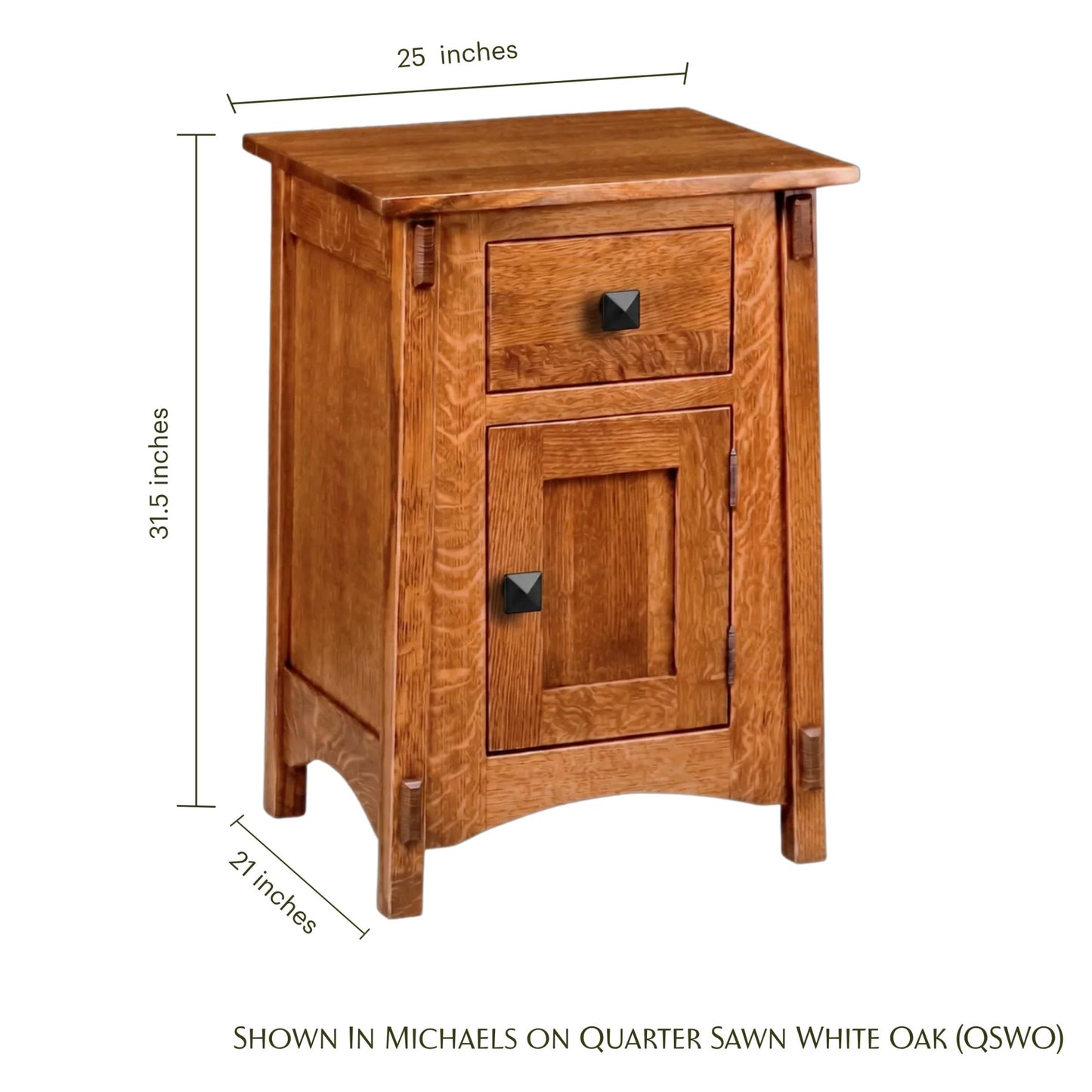 McCoy 1 Door Nightstand