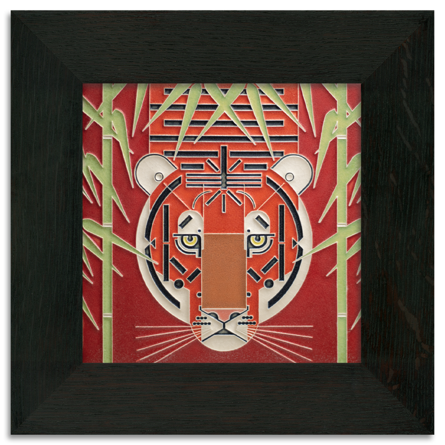 Red Tiger Tile - 8x8