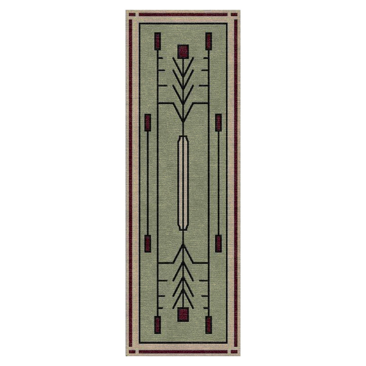 Prairie Green Stickley Wool Rug