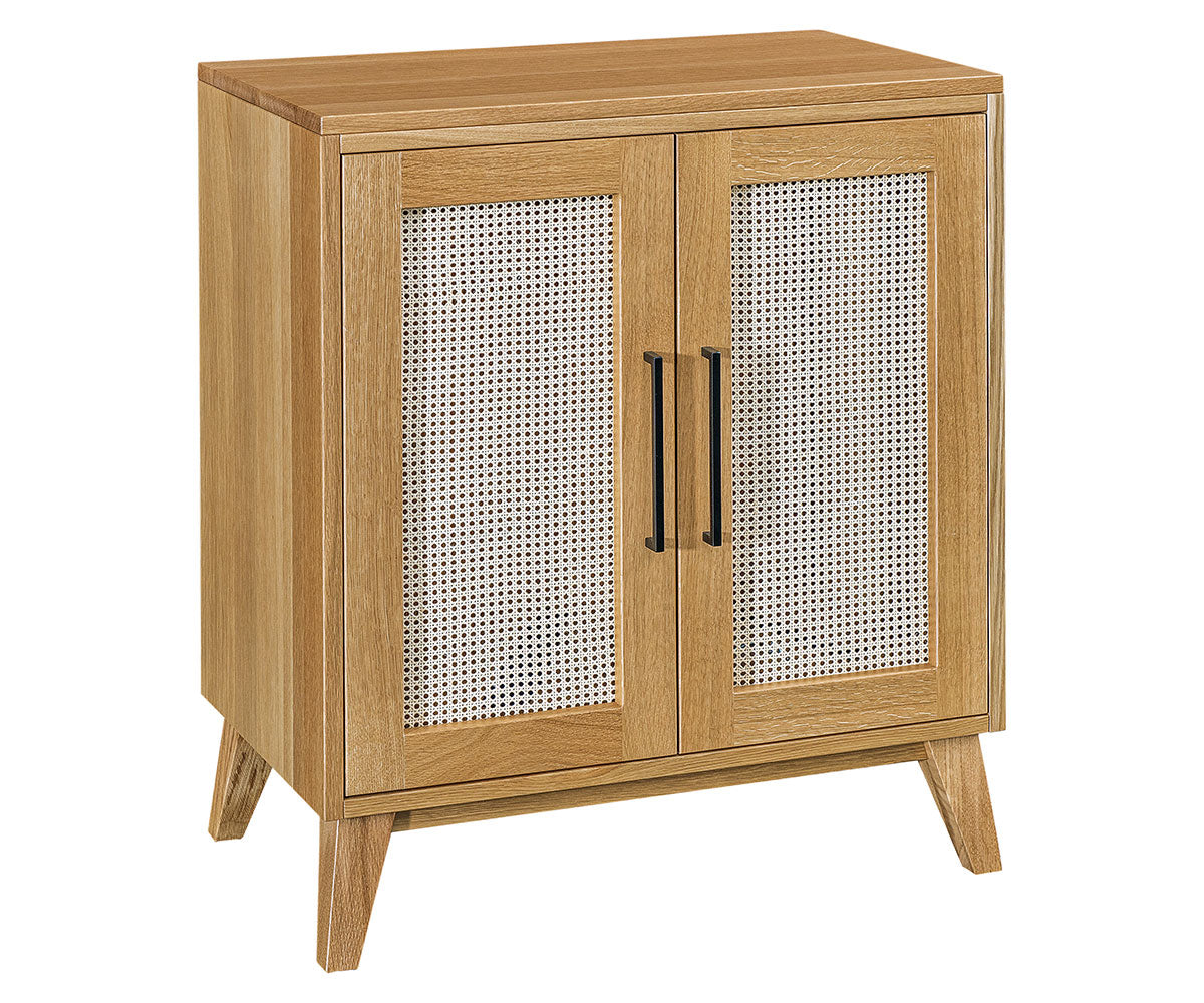 Modern Cane Entry Cabinet