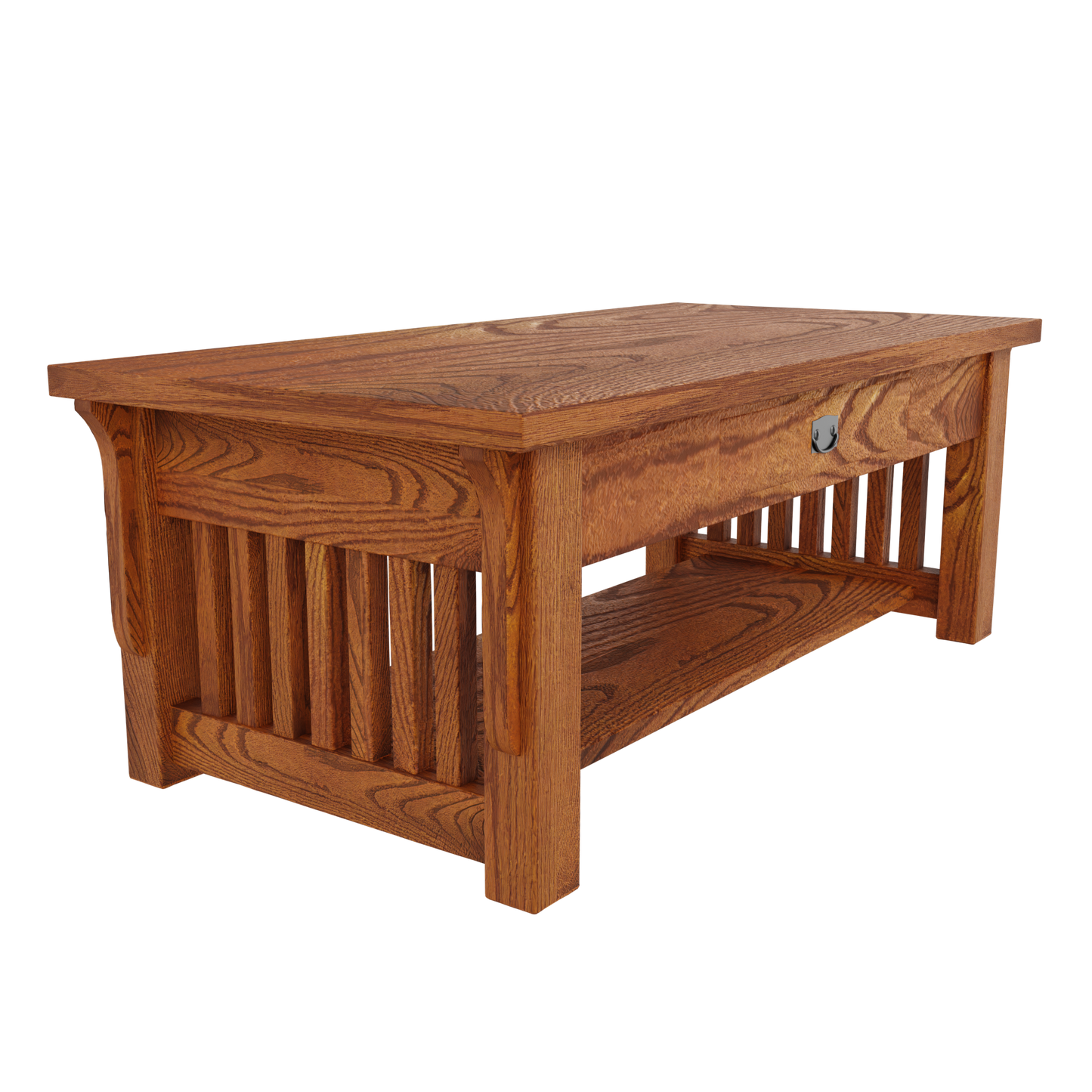 Prairie Mission Spindle Coffee Table with Drawer