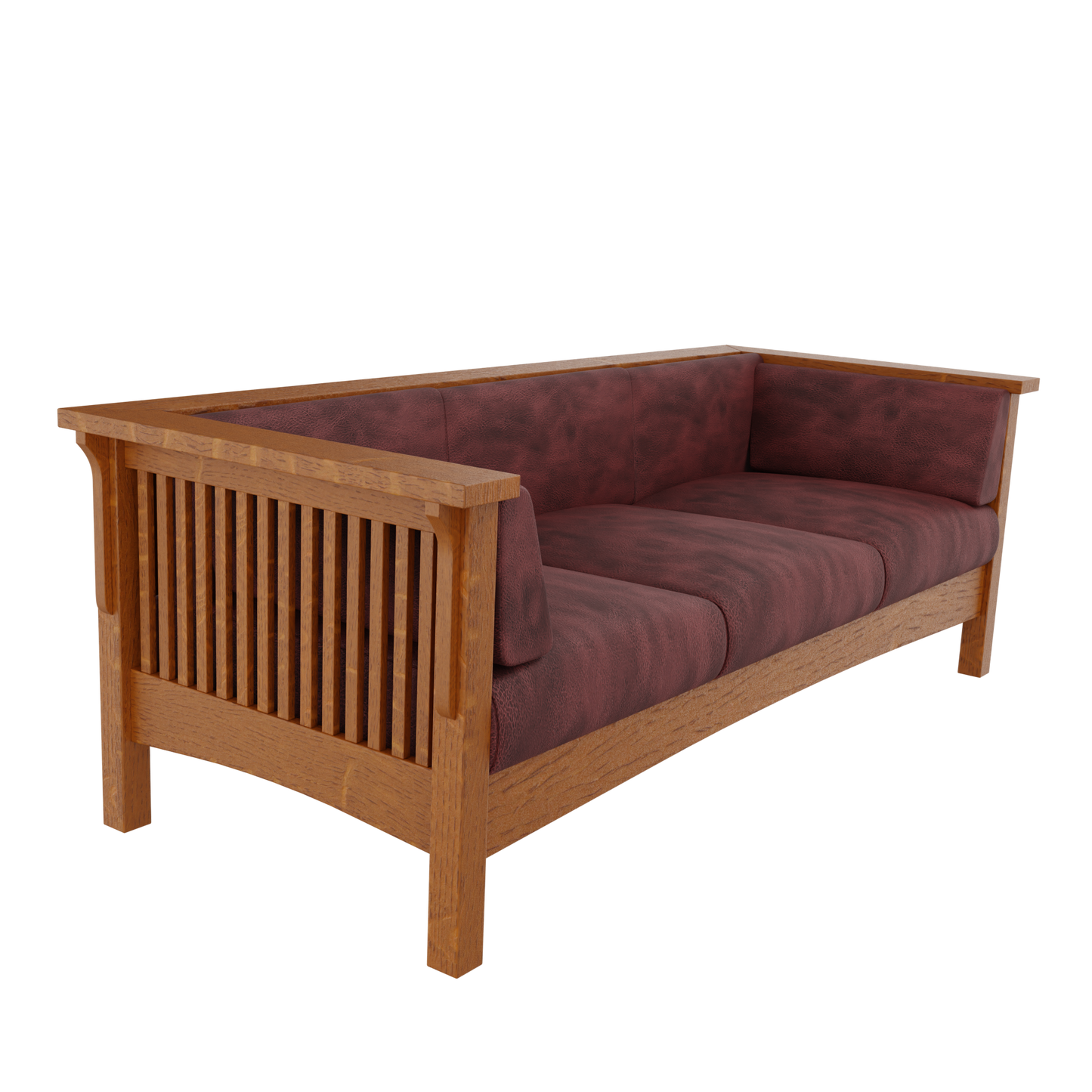Prairie Mission Spindle Settle Sofa