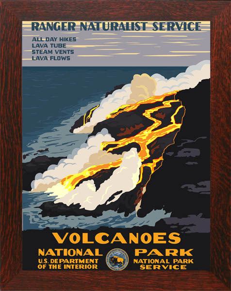 Volcanoes National Park Poster