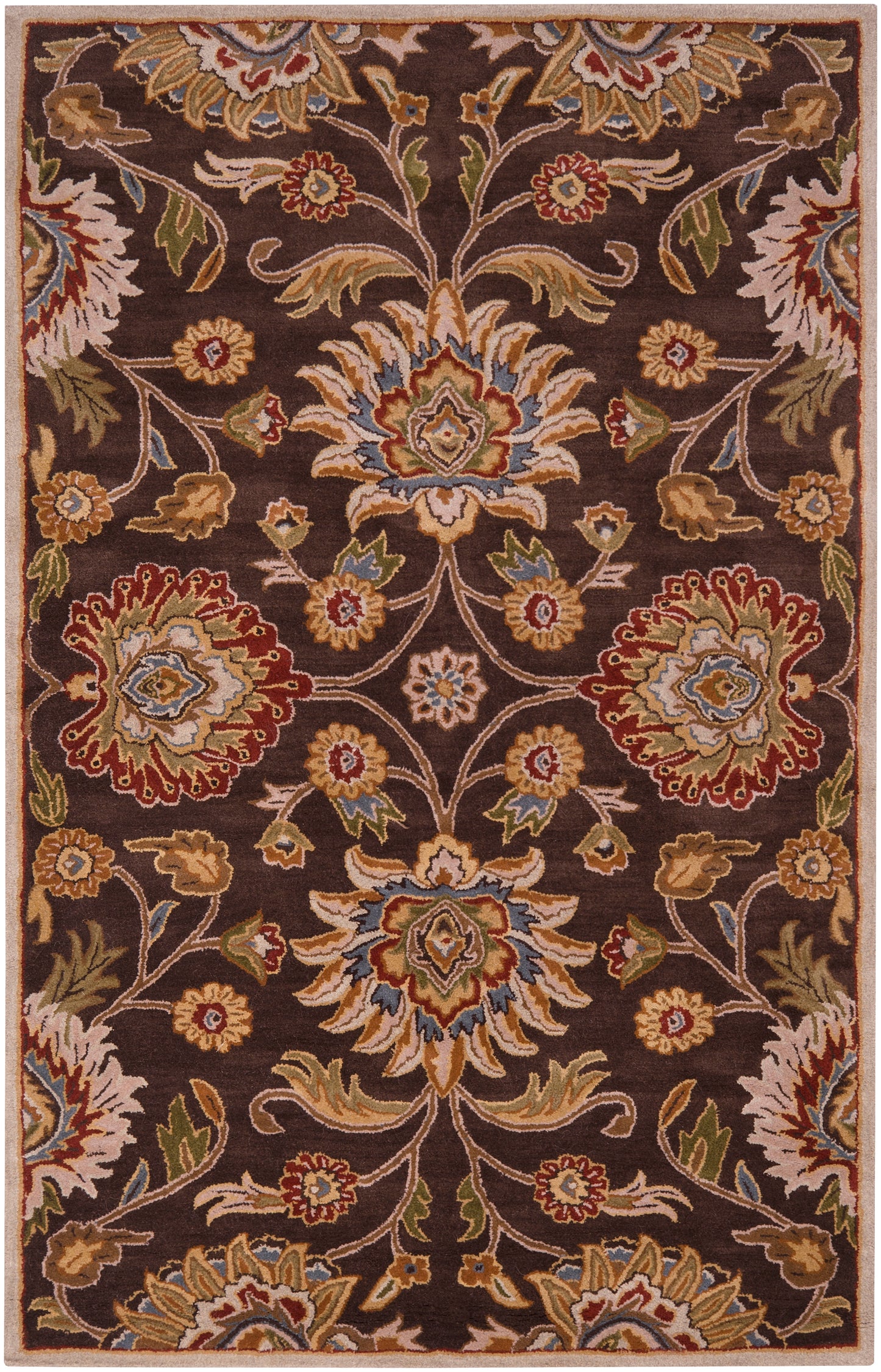 Mediterranean Umber Hand-Tufted Rug