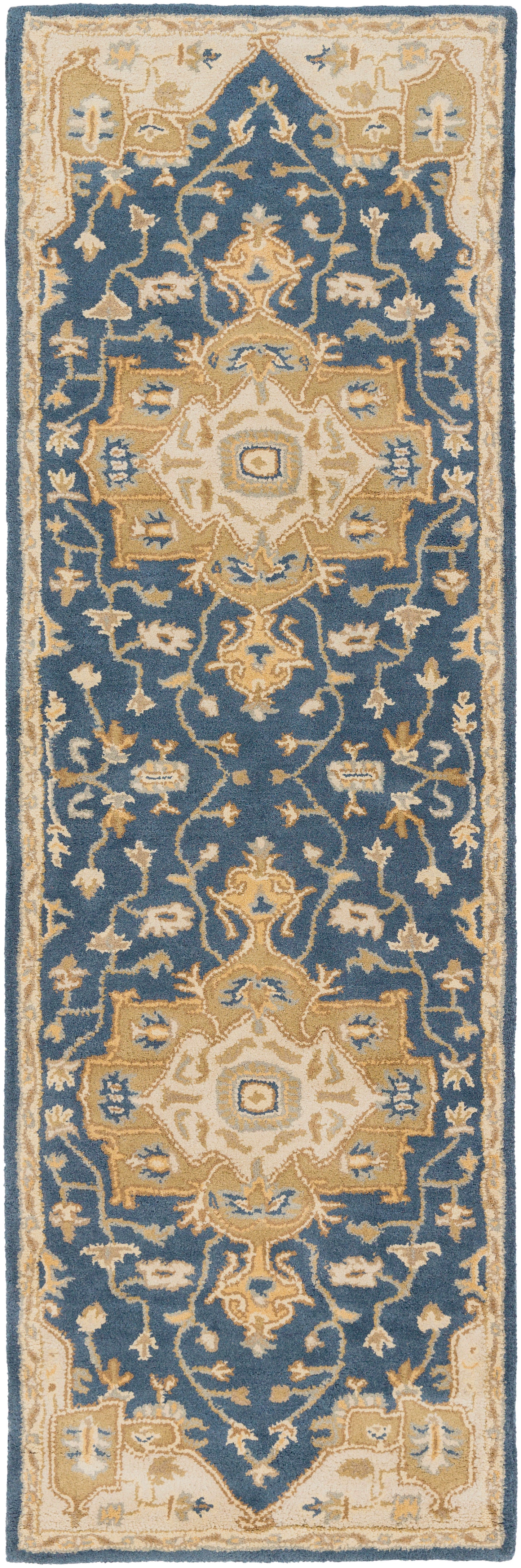 Roman Indigo Hand-Tufted Rug