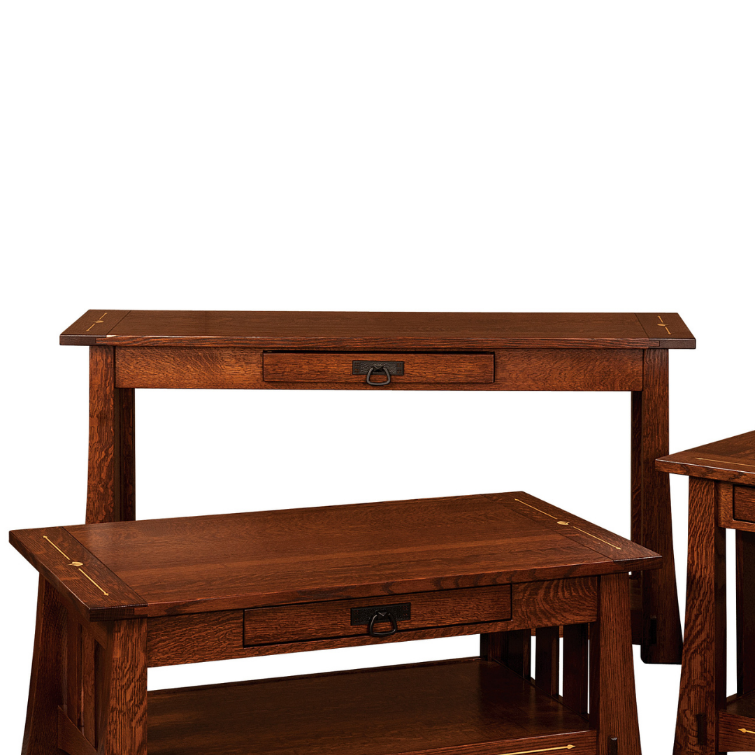 Mesa Ginkgo Inlay Sofa Table