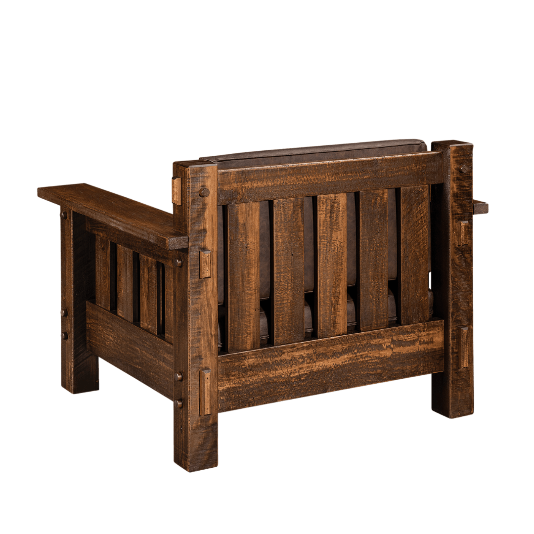 Mountain Roughsawn Wood Easy Chair