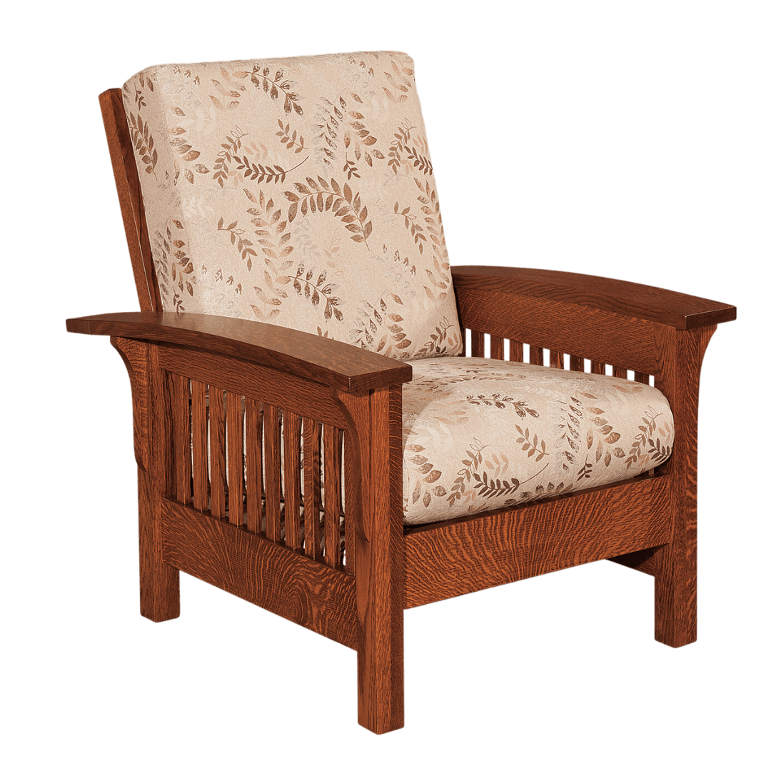 Prairie Mission Spindle Wood Arm Accent Chair