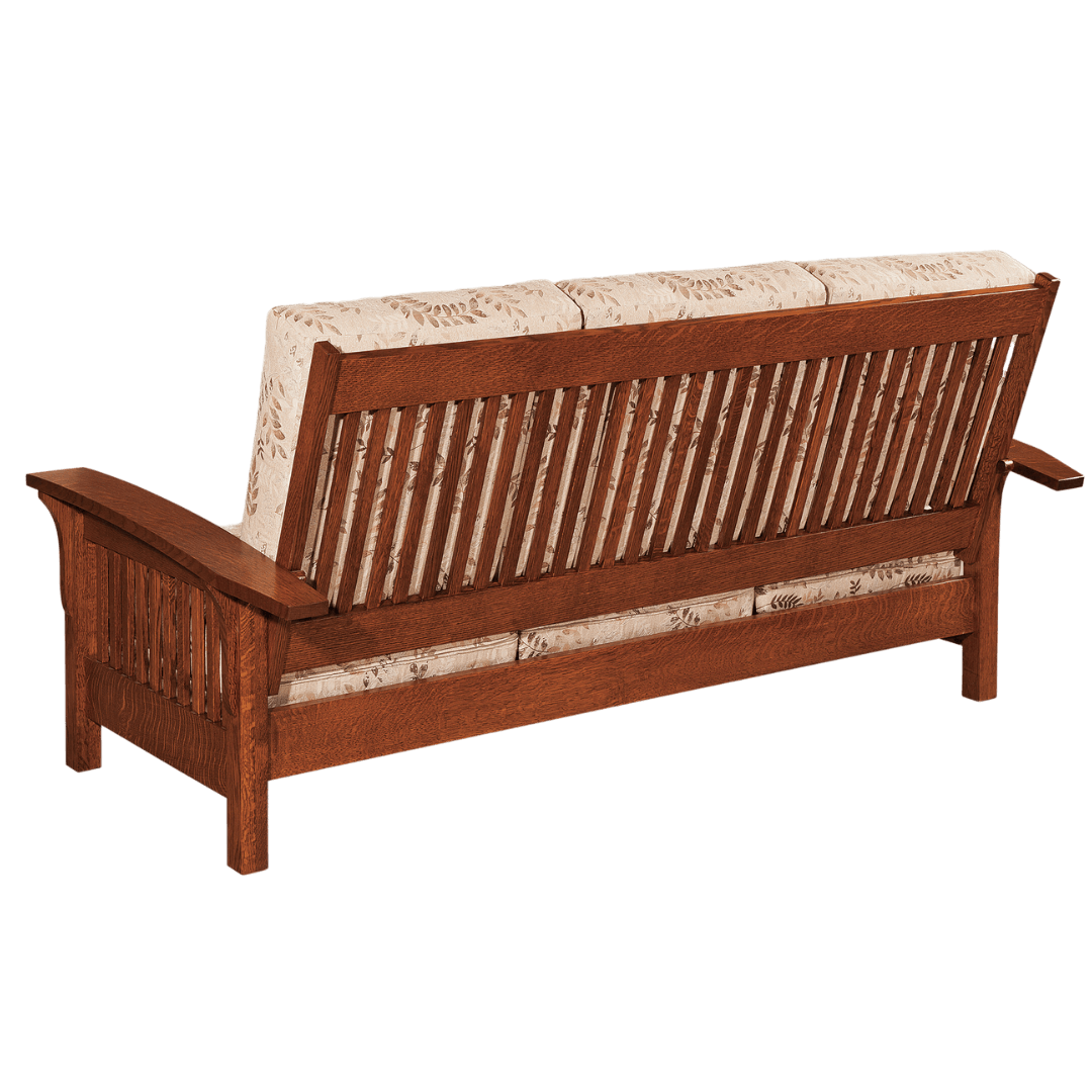 Prairie Mission Wood Arm Sofa