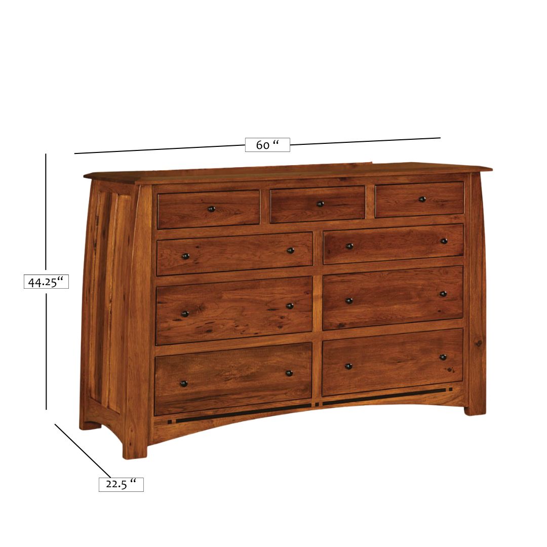 Express Ship Artisan Inlay 9-Drawer Dresser