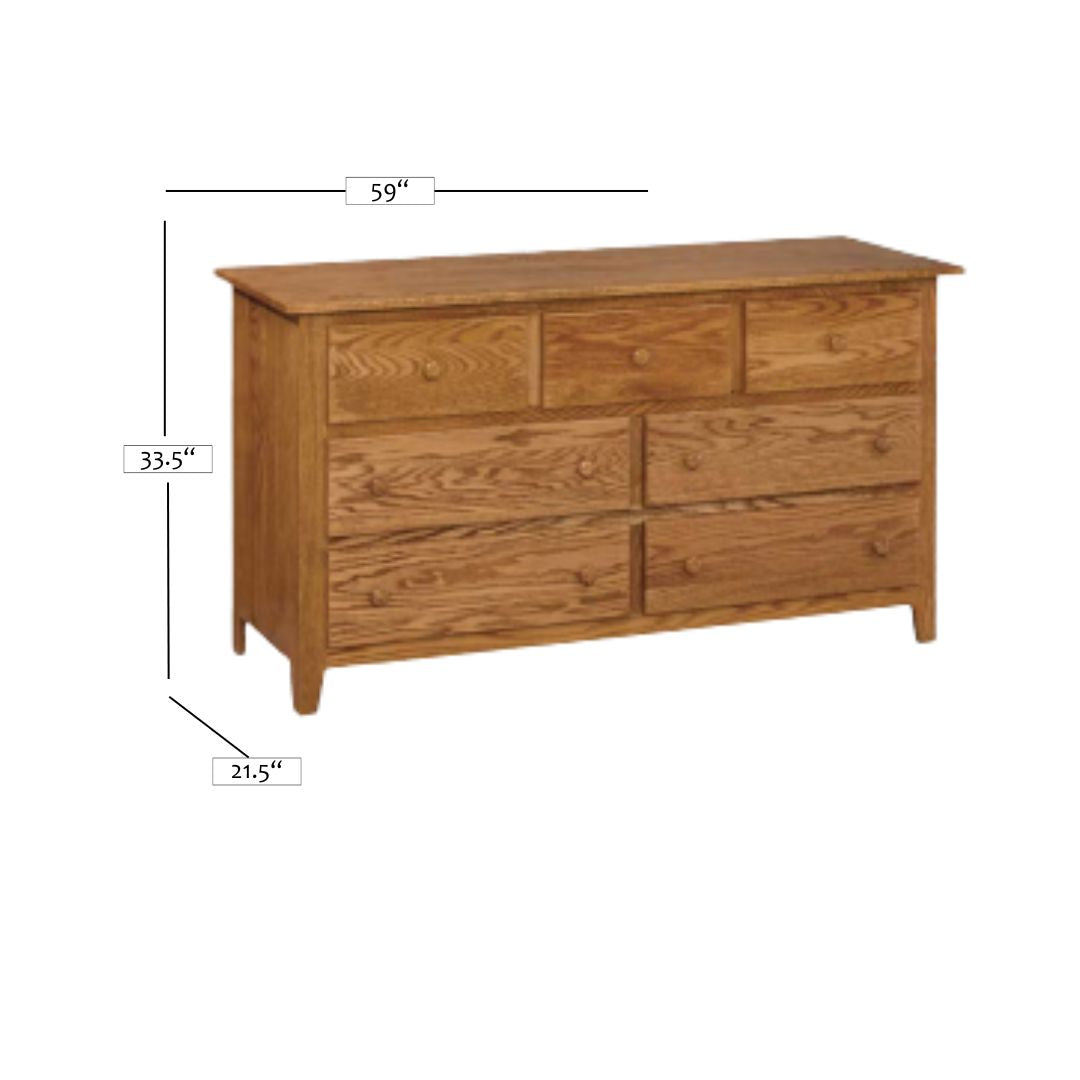 Shaker 7-Drawer Dresser
