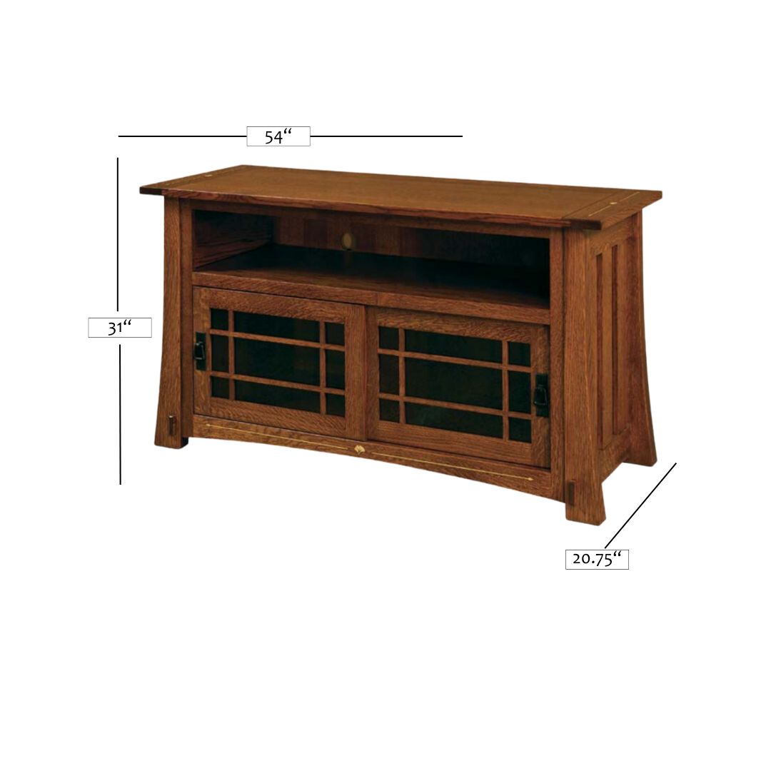 Morgan Ginkgo Inlay Sound Bar Media Cabinet