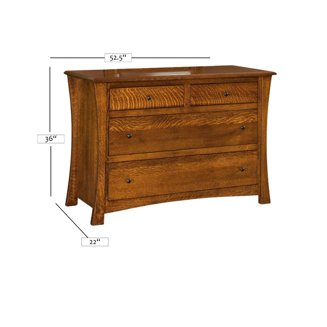 Contemporary 4-Drawer Dresser