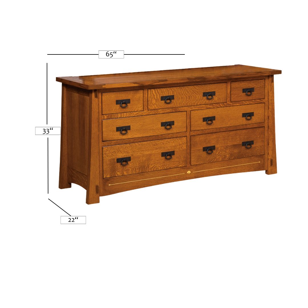 Ginkgo Inlay 7-Drawer Dresser
