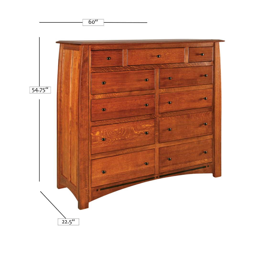 Artisan Inlay 11 Drawer Mule Chest