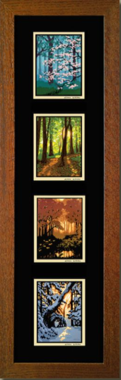 Laura Wilder Woods Four Seasons vertical Print Set