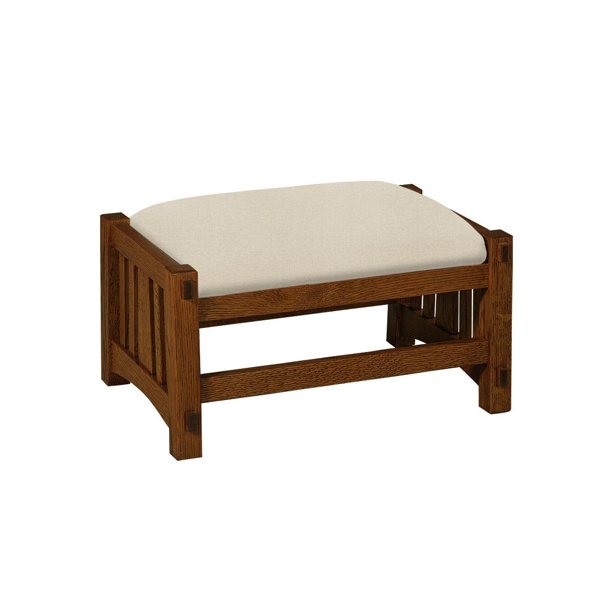 Craftsman Slat Ottoman – Modern Bungalow Furniture and Design