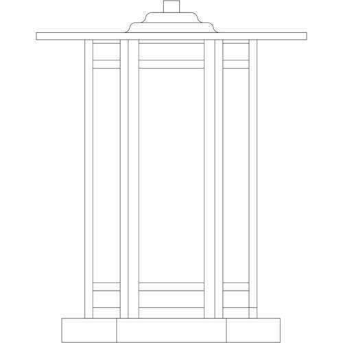 Etoile Column Mount Exterior Lighting Arroyo Craftsman