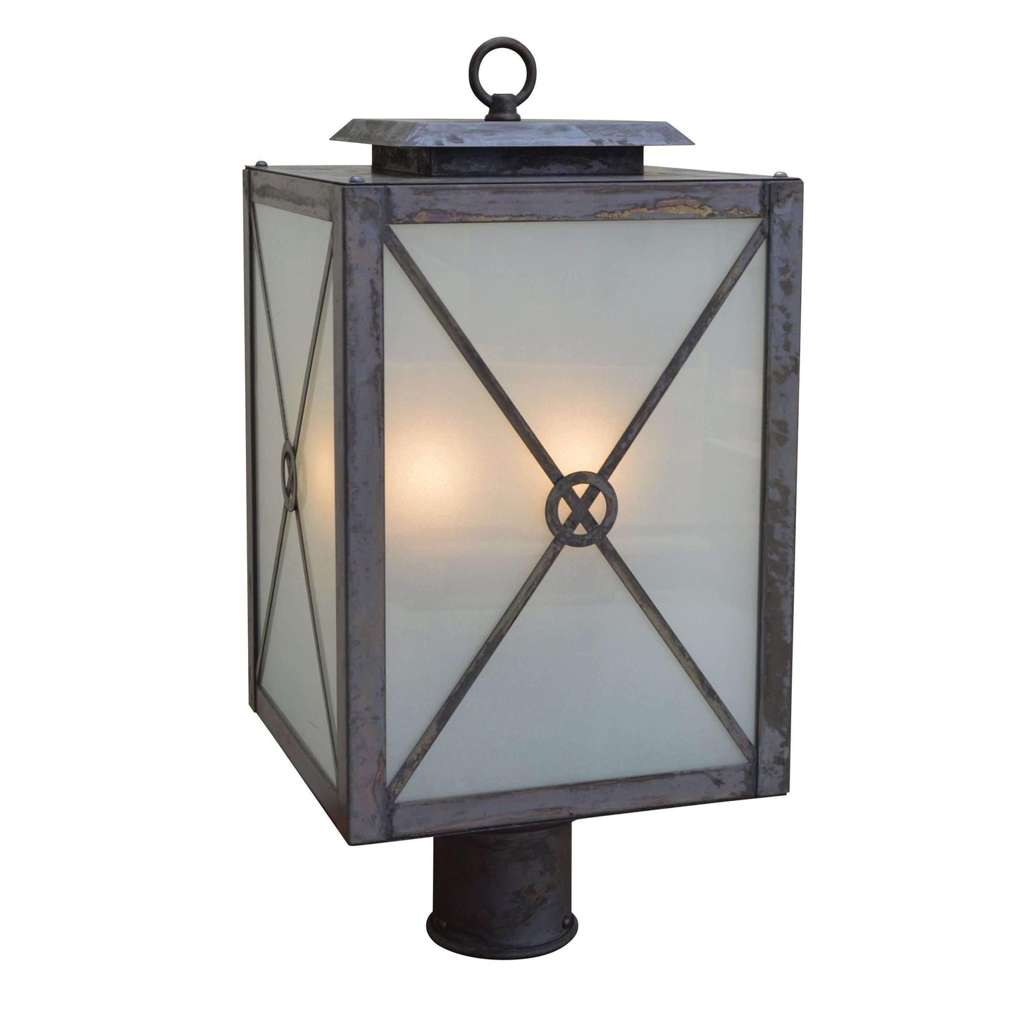 Exeter Post Mount Exterior Lighting Arroyo Craftsman