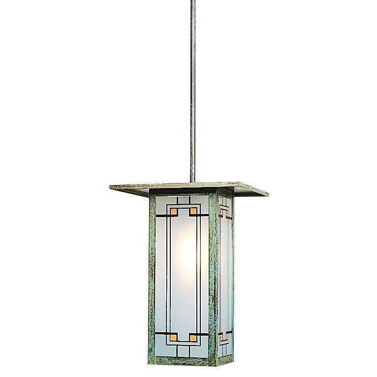 Franklin Long Body Stem Hung Pendant Exterior Lighting Arroyo Craftsman