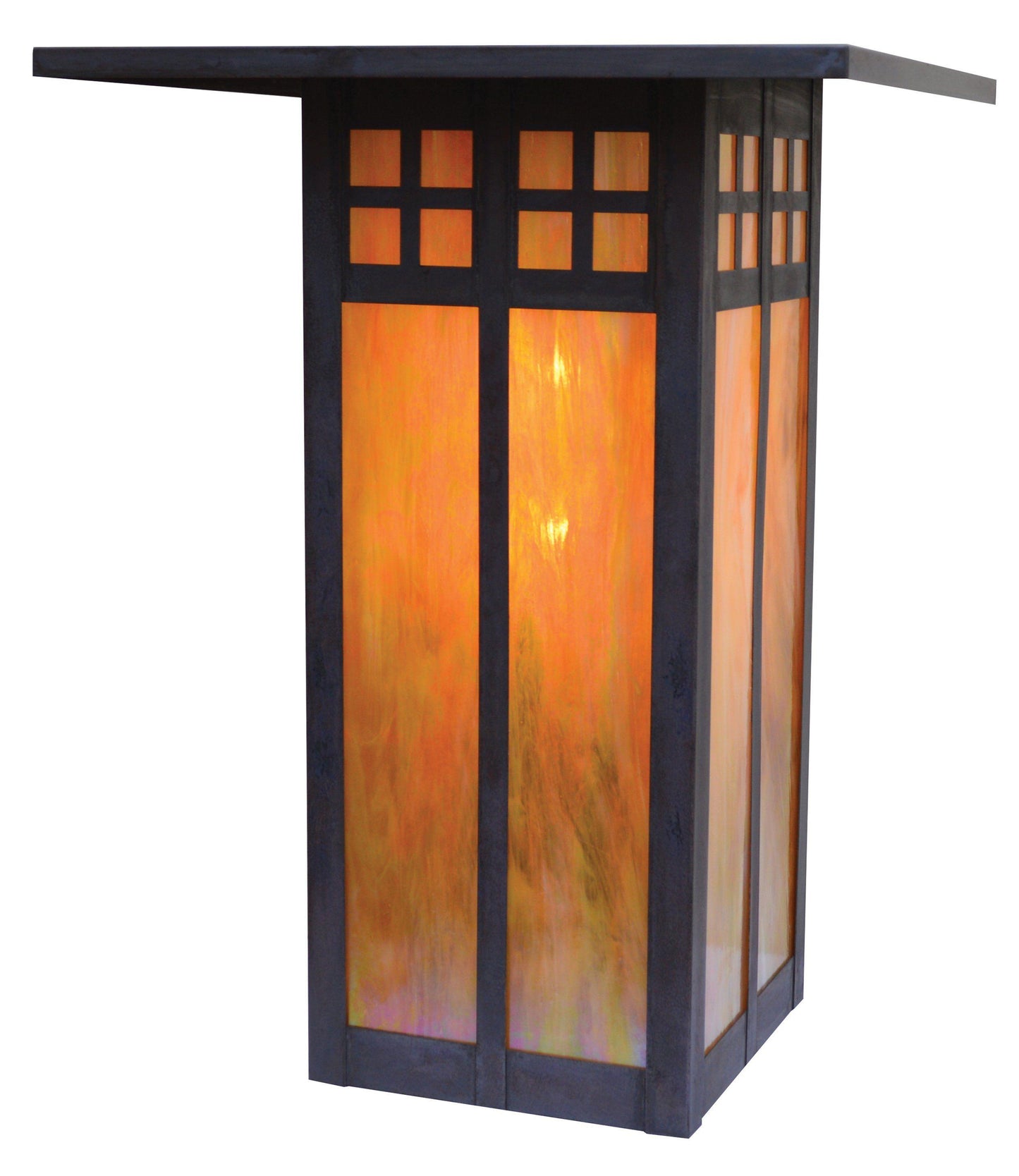 Glasgow Long Body Flush Wall Mount Exterior Lighting Arroyo Craftsman