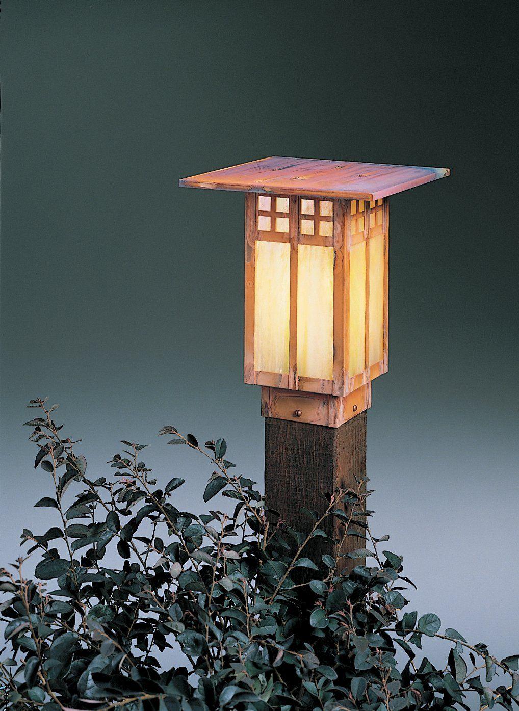Glasgow Post Mount Exterior Lighting Arroyo Craftsman