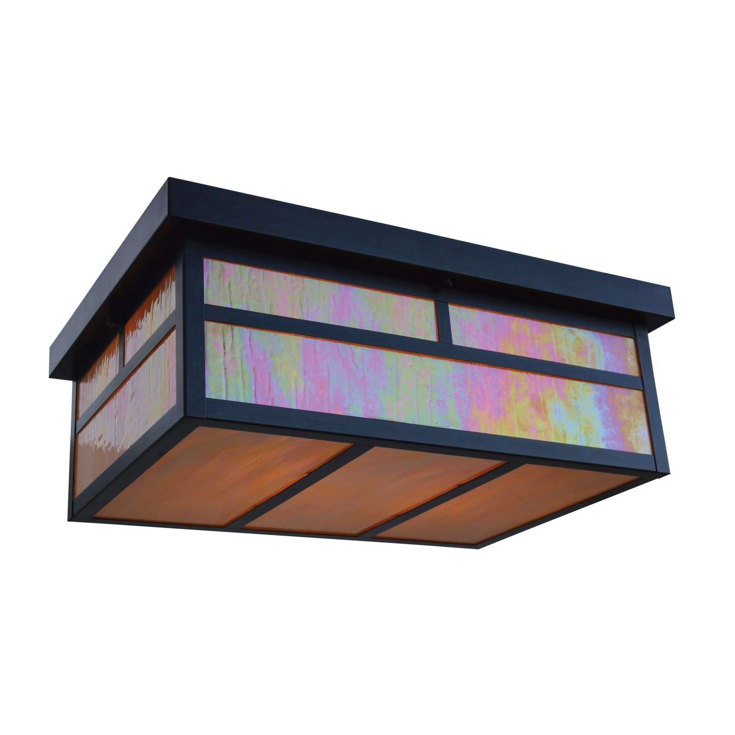 Mission Flush Ceiling Mount - Long Exterior Lighting Arroyo Craftsman