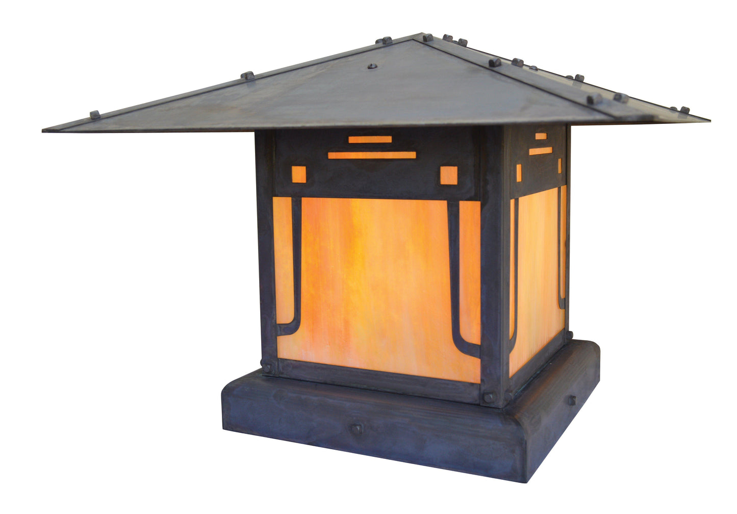 Pagoda Column Mount Exterior Lighting Arroyo Craftsman