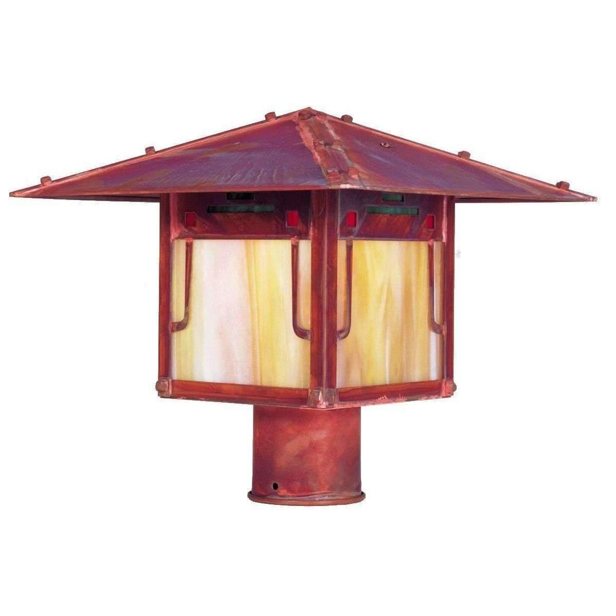 Pagoda Post Mount Exterior Lighting Arroyo Craftsman