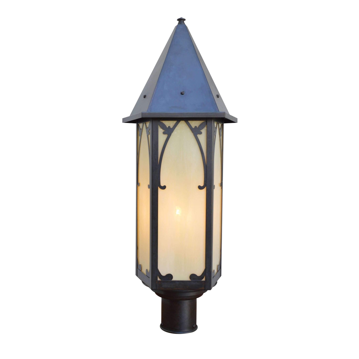 Saint George Post Mount Exterior Lighting Arroyo Craftsman