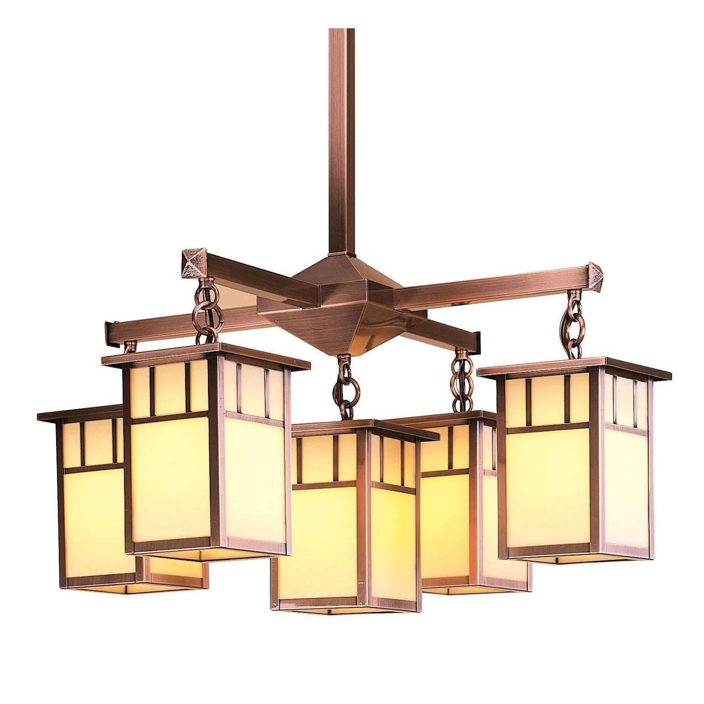 Huntington 4 Light Chandelier With Center Light Interior Lighting Arroyo Craftsman